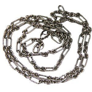 24" CAROLYN POLLACK STERLING SILVER FANCY CHAIN NECKLACE